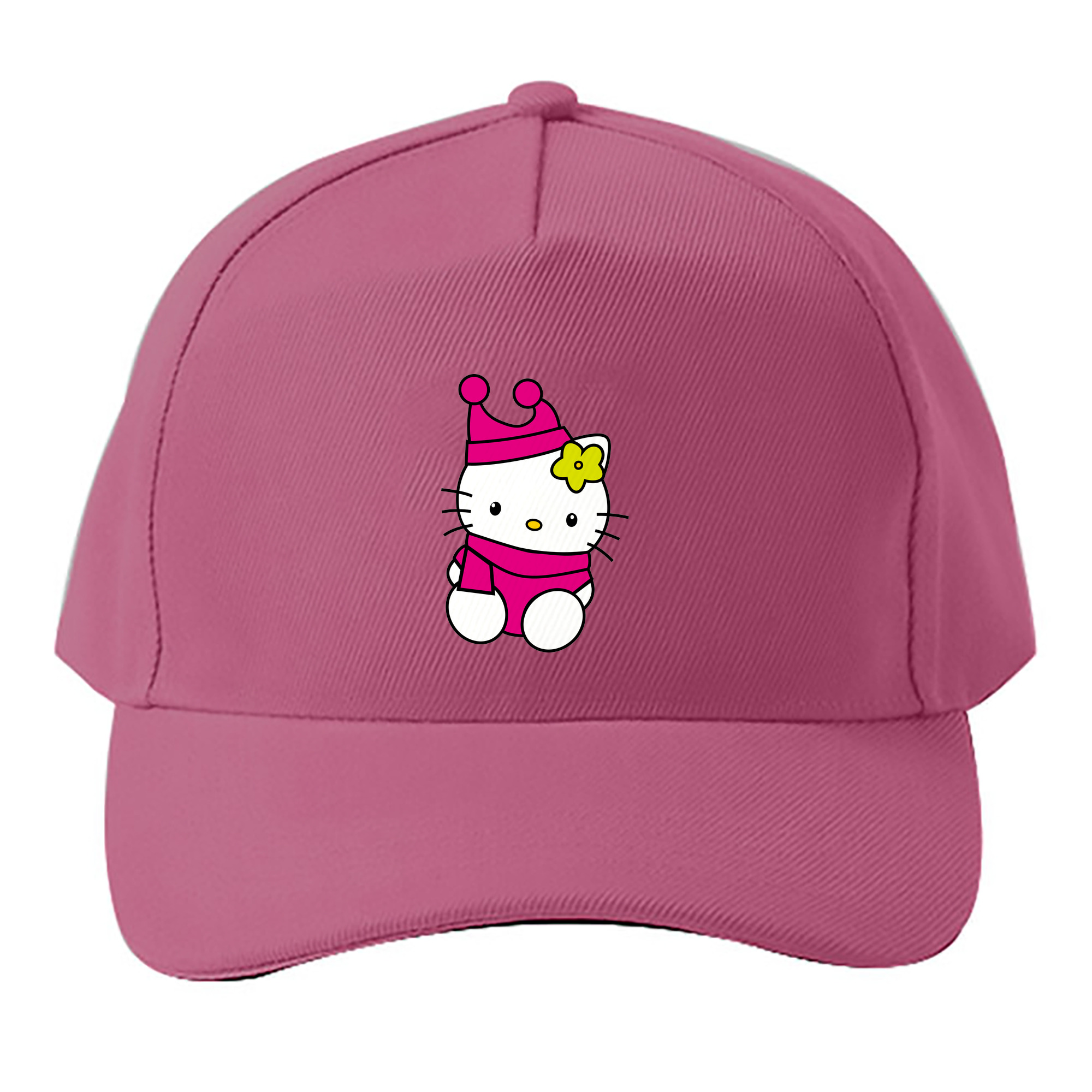 （画像用） Hello Kitty ハローキティ ベースボールキャップ 綿100％ 男女兼用 帽子 スポーツ